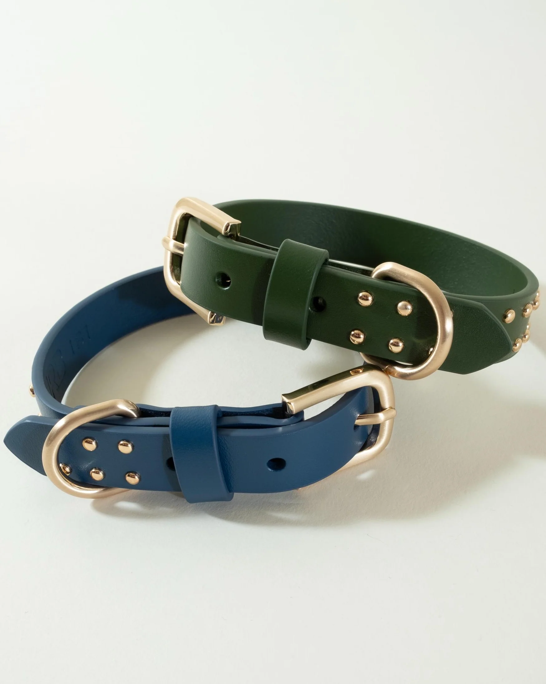 What a Stud Olive Leather Dog Collar - Image 6