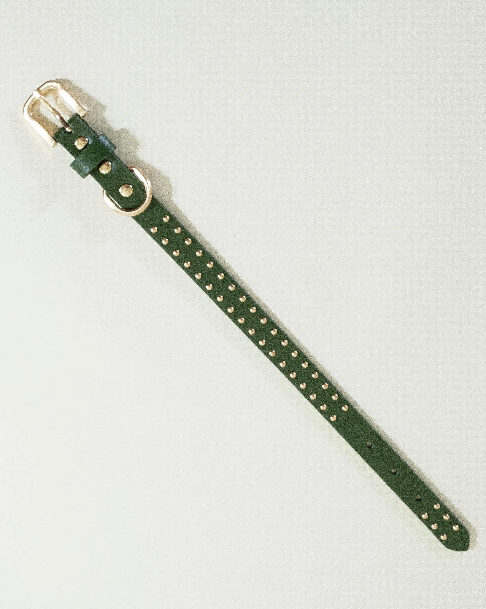 What a Stud Olive Leather Dog Collar - Image 7