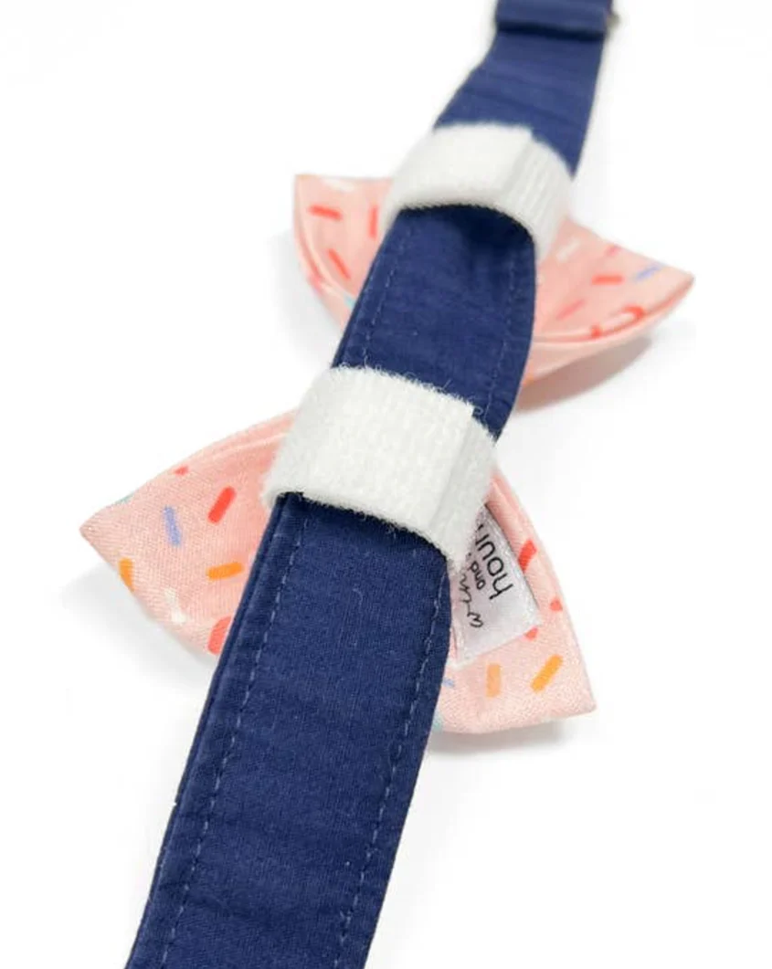 Take a Bow Pink Confetti Bow Tie - Image 4