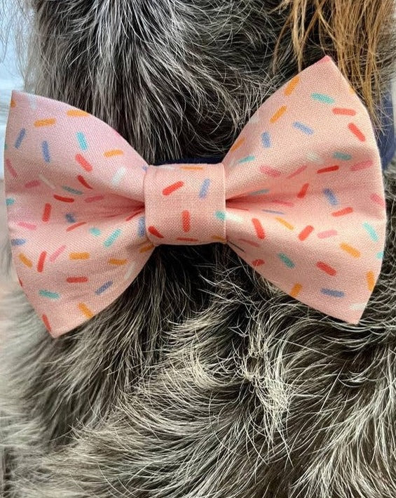 Take a Bow Pink Confetti Bow Tie - Image 5