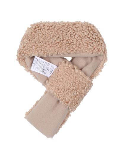 Bundled Up Beige Dog Neck Warmer - Image 3