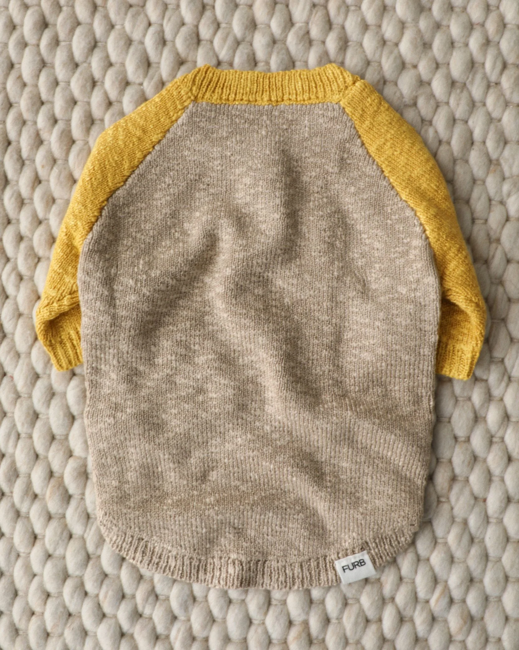 Golden Hour Tan + Mustard Henley Slub Sweater - Image 2