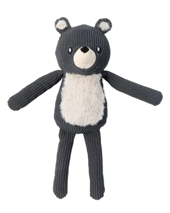 Bear Necessities Slate Bear Plush Dog Toy