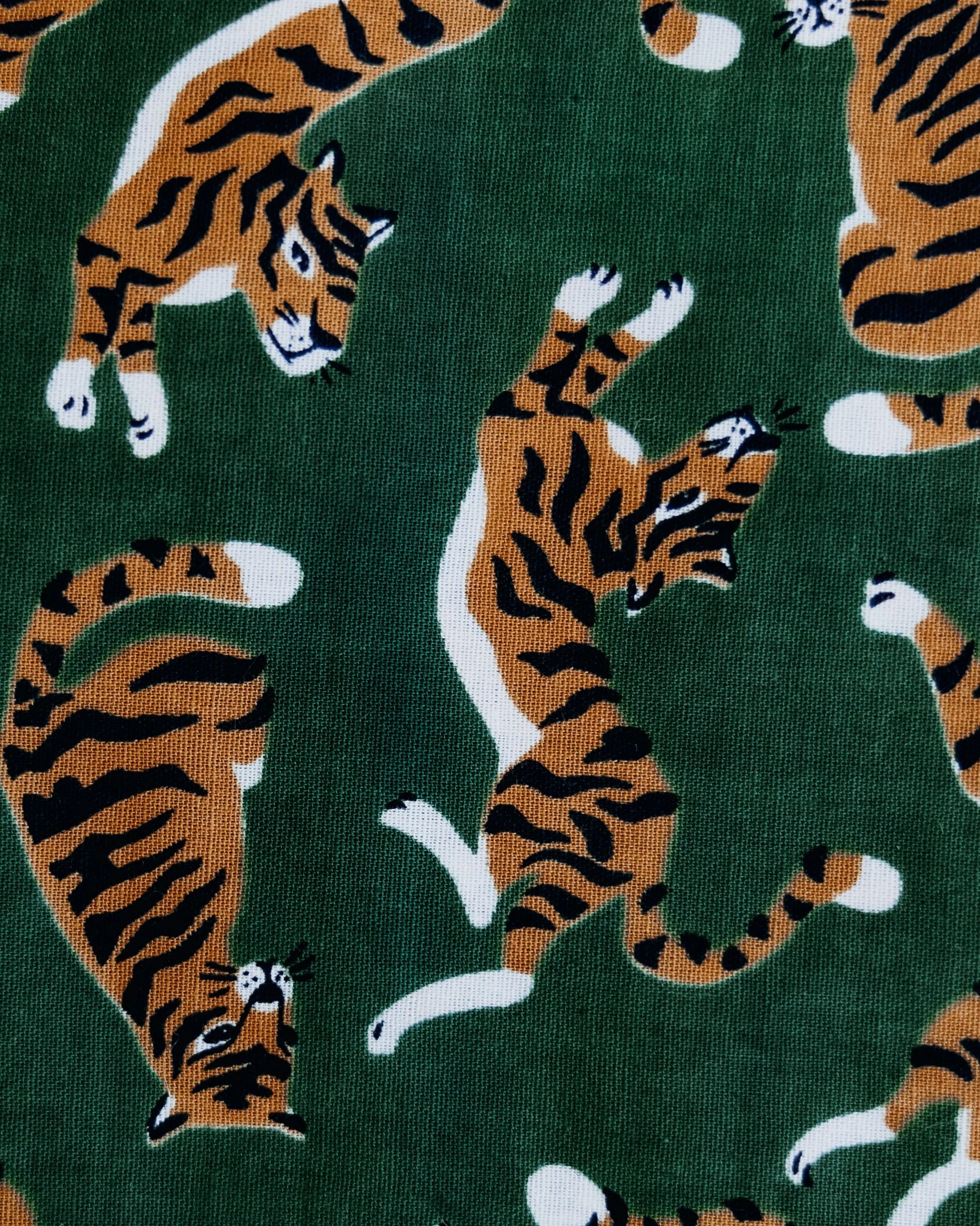 El Tigre Green Print Dog Bandana - Image 5