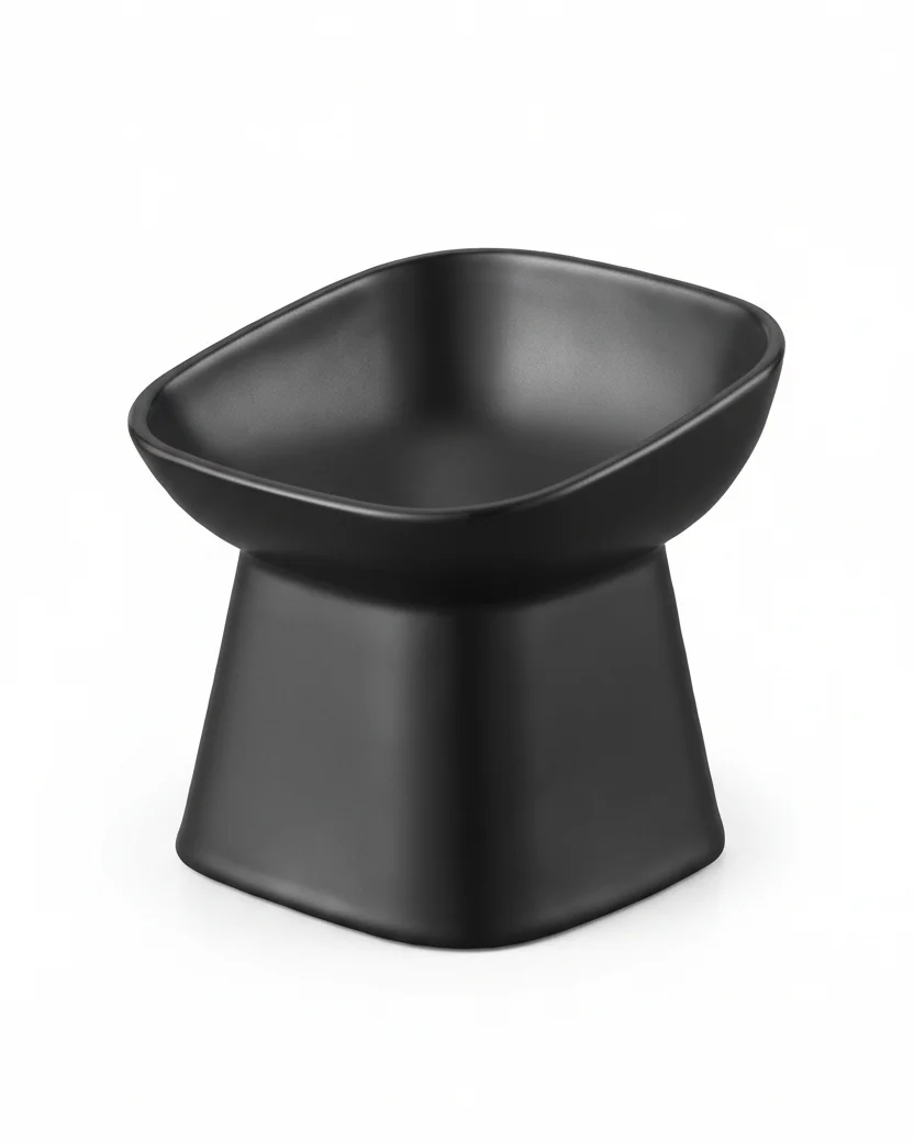 Café Canine Black Tilted Dog Bowl - Image 4