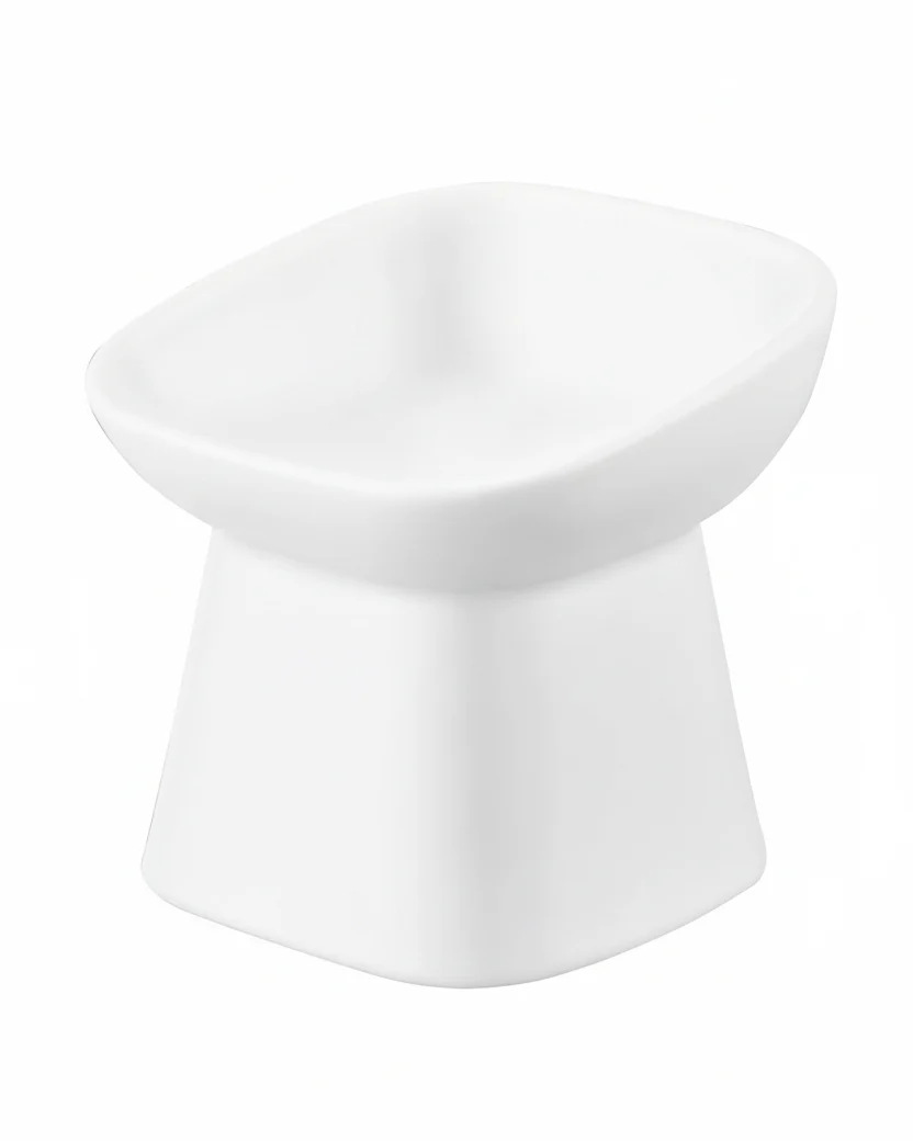 Café Canine White Tilted Dog Bowl - Image 4