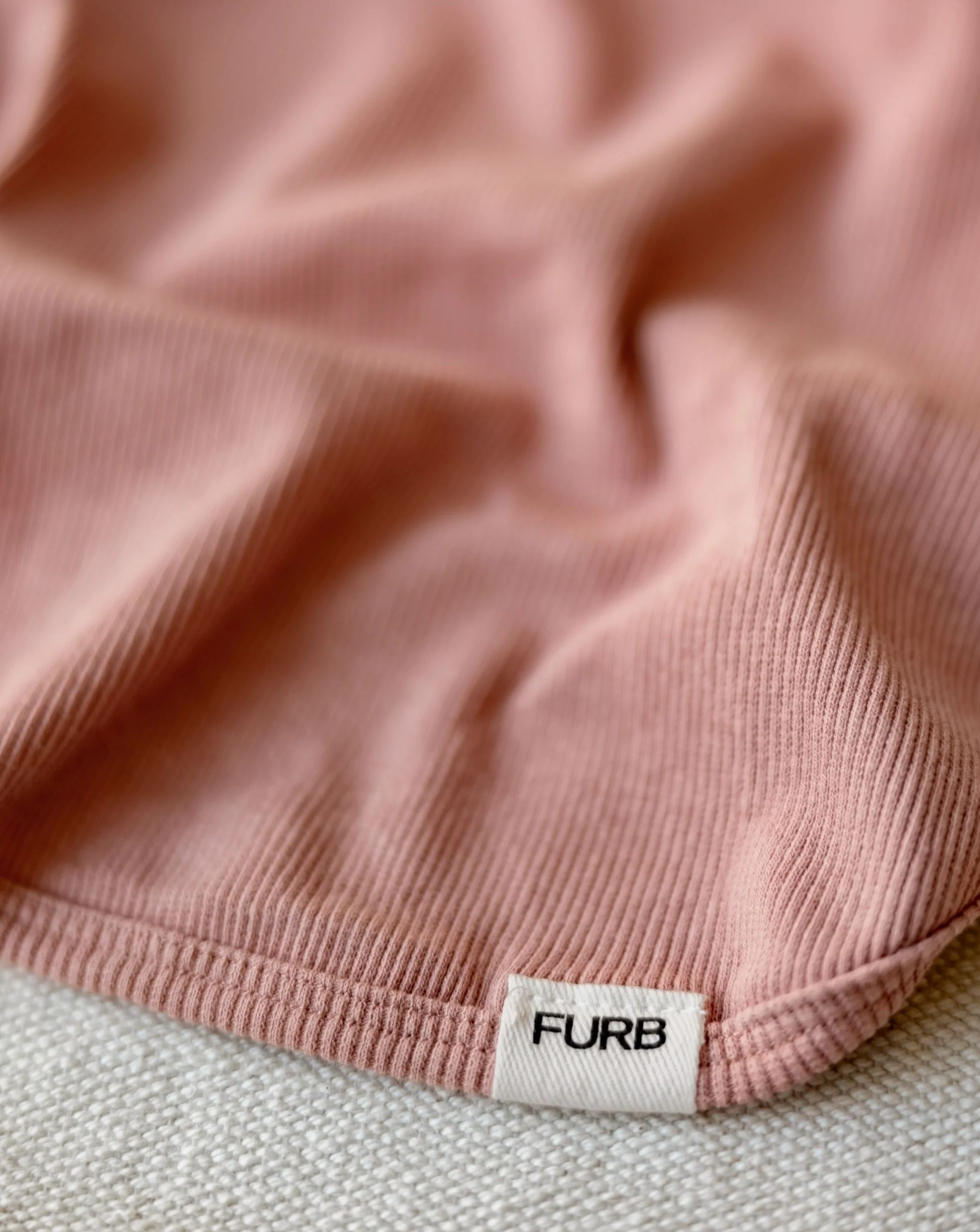 Halifax Dusty Rose Ribbed Dog Turtleneck - Image 4