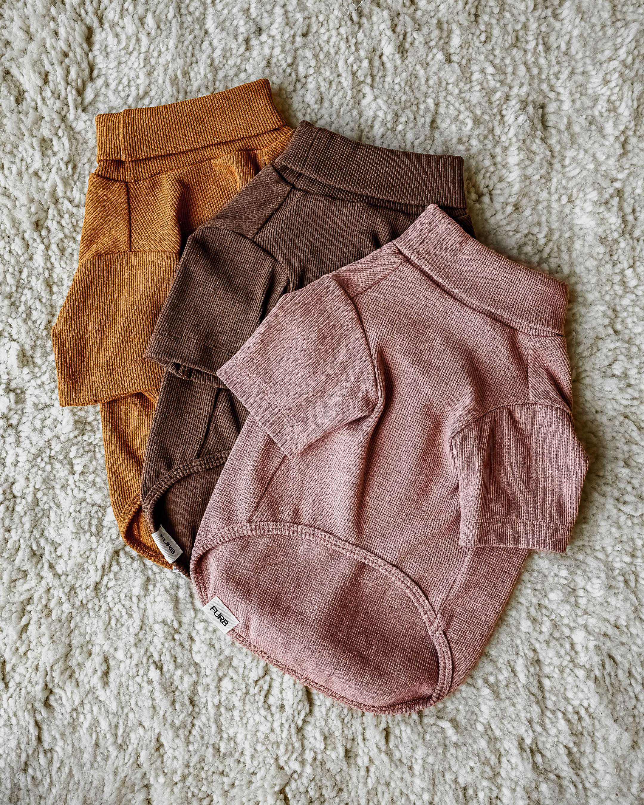 Halifax Dusty Rose Ribbed Dog Turtleneck - Image 6