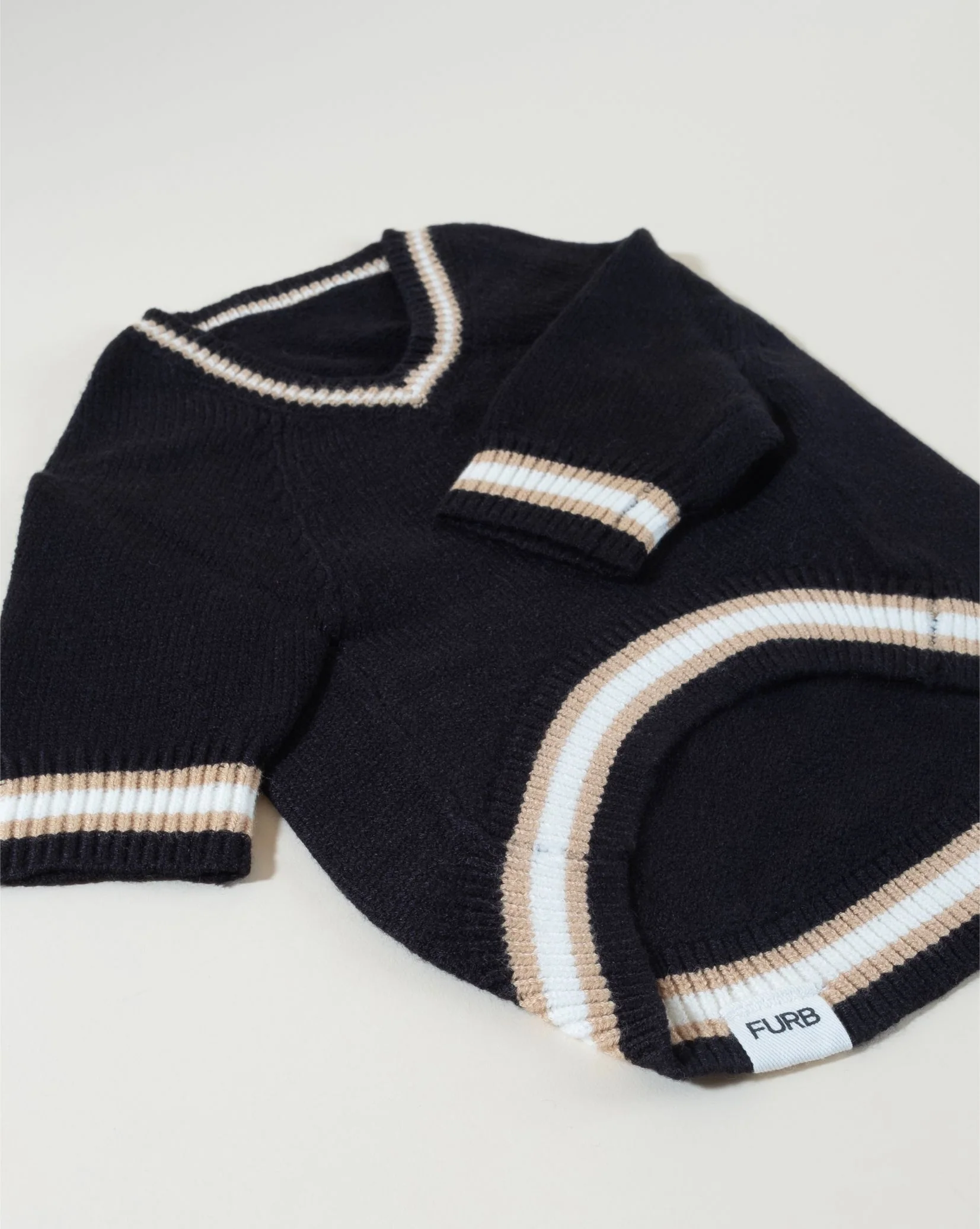 Ivy League Black V-Neck Sweater - Image 6