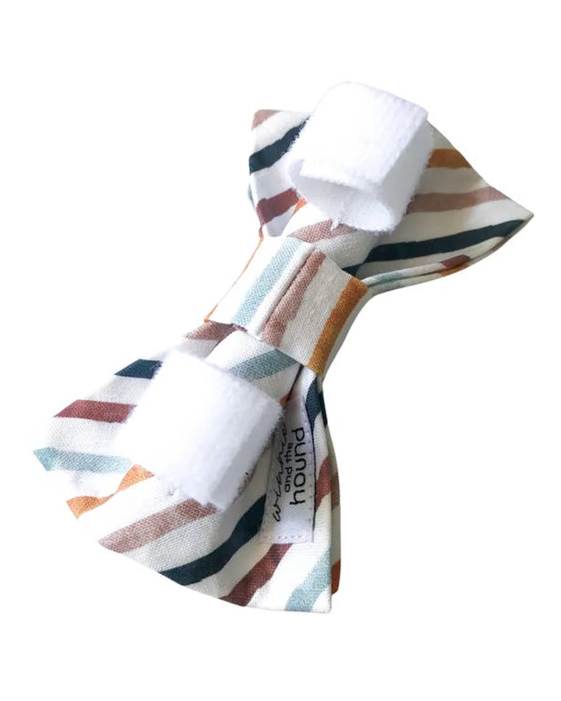 Take a Bow Striped Cotton Bow Tie - Image 3