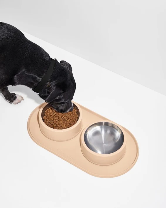 Wild One Tan Silicone Dog Placemat - Image 2