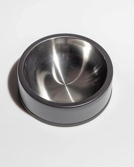 Wild One Black Metal Dog Bowl