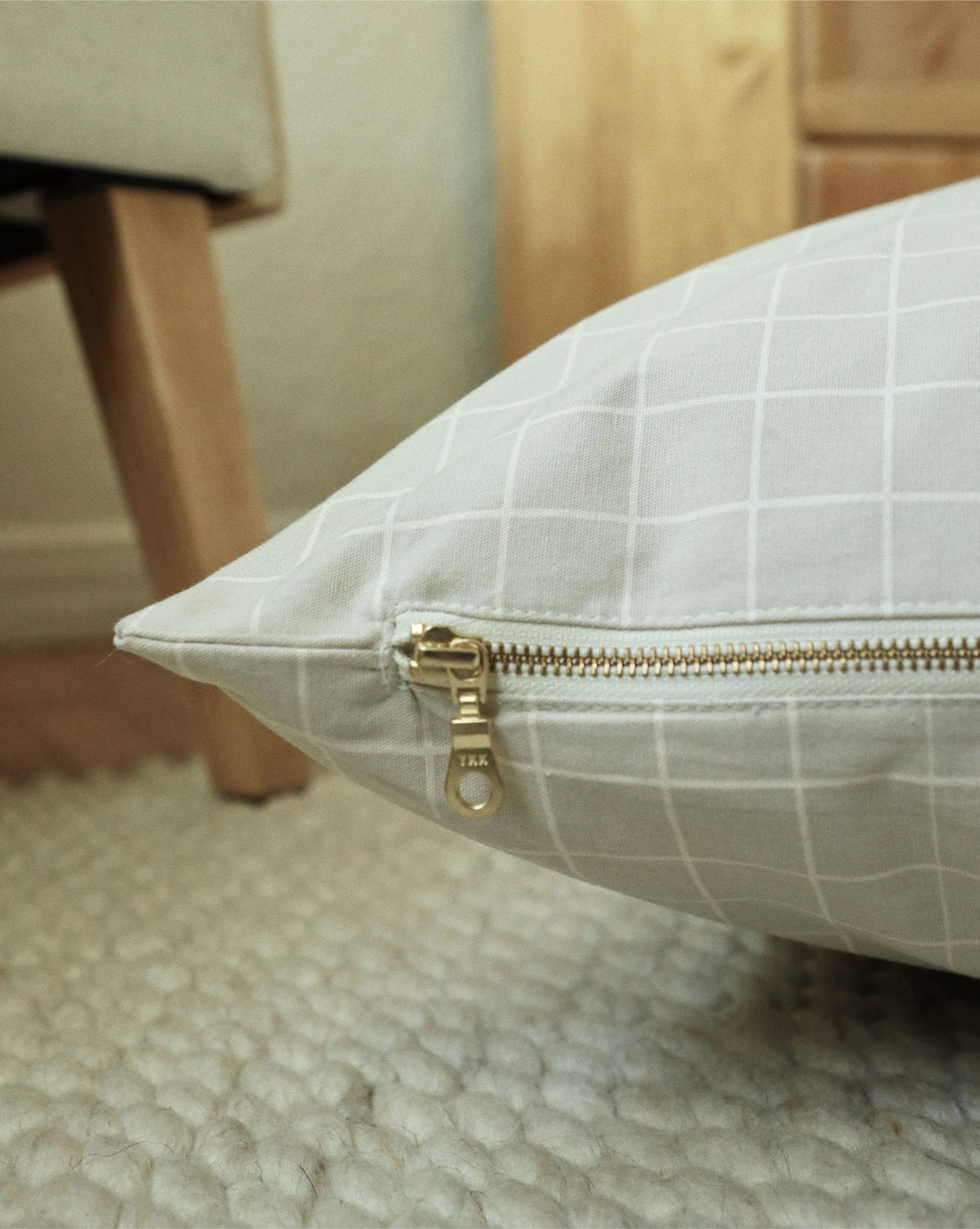 Hampton Tan Windowpane Dog Bed - Image 2
