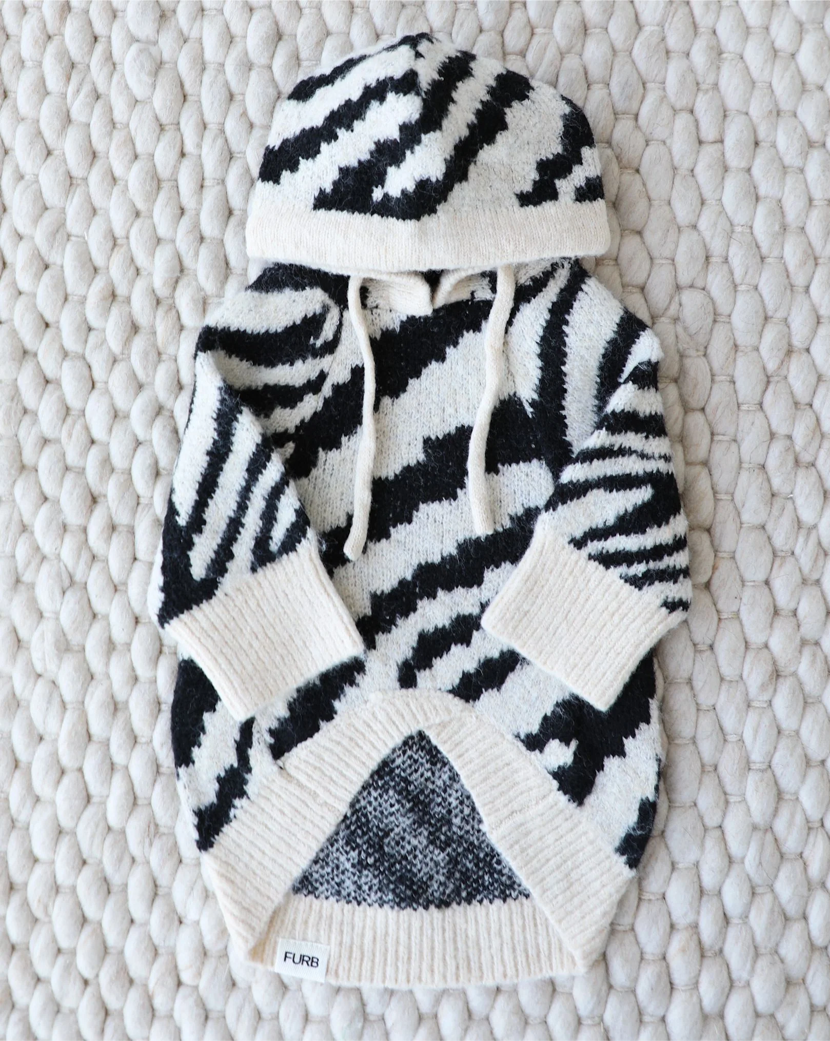 Milan Zebra Print Dog Hoodie - Image 2