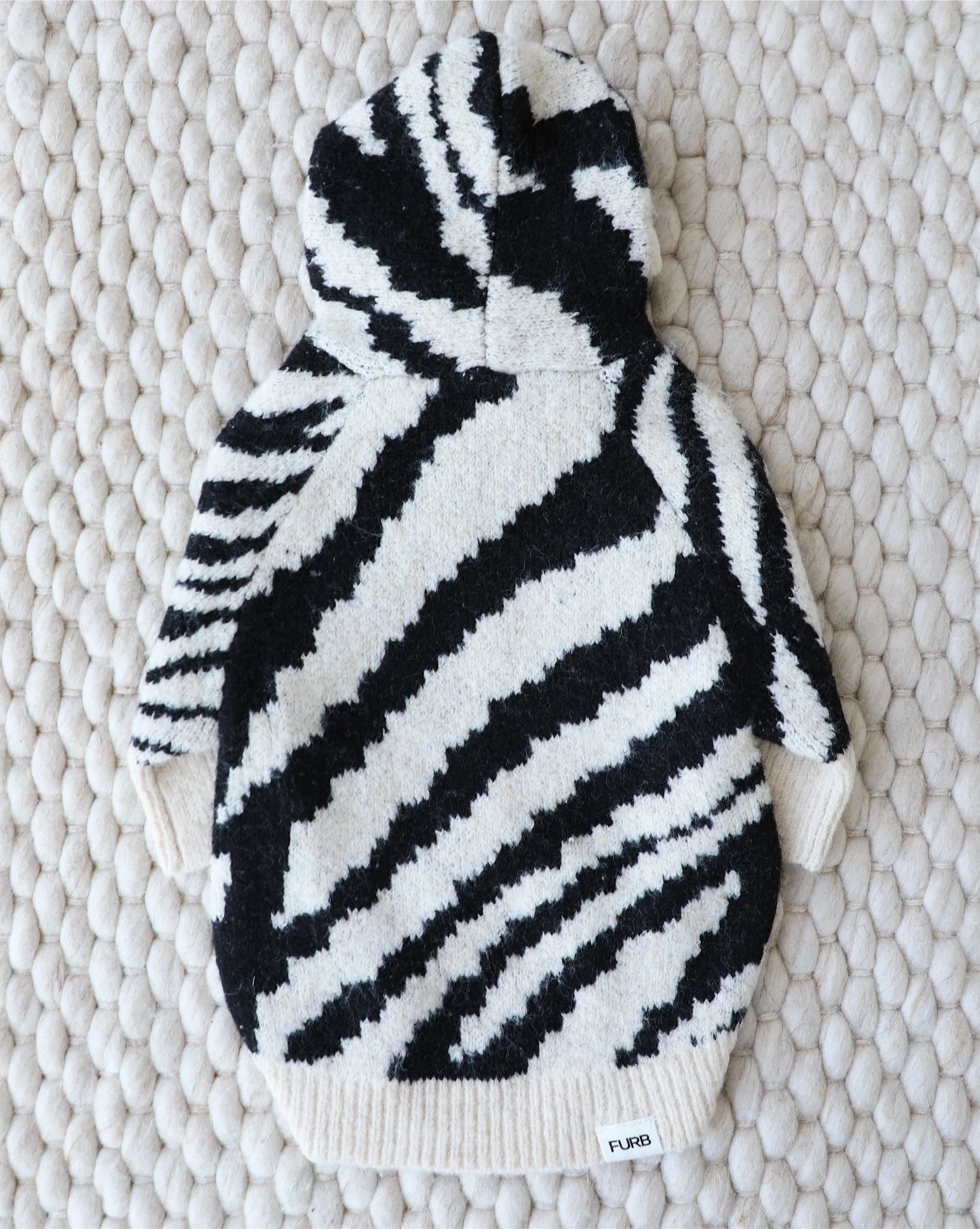 Milan Zebra Print Dog Hoodie - Image 4